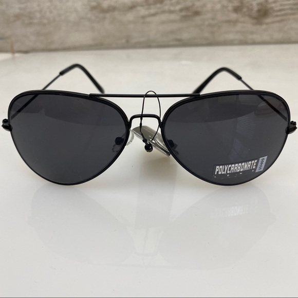 Aviator Sunglasses -New- Black Wire Frames - Picture 4 of 7